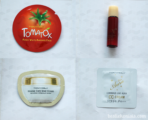 BDJ Box Jan-Feb 2014 Tony Moly Samplers