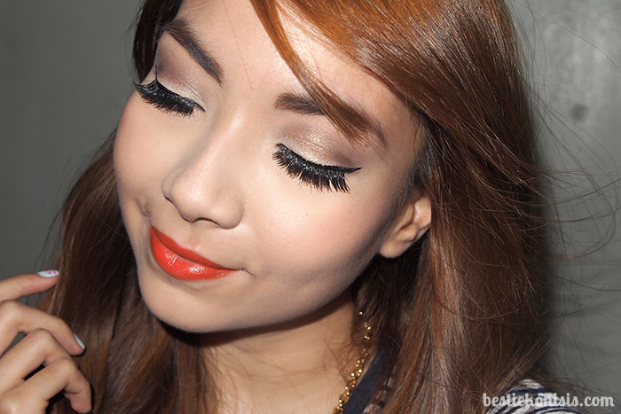 orange lips makeup tutorial