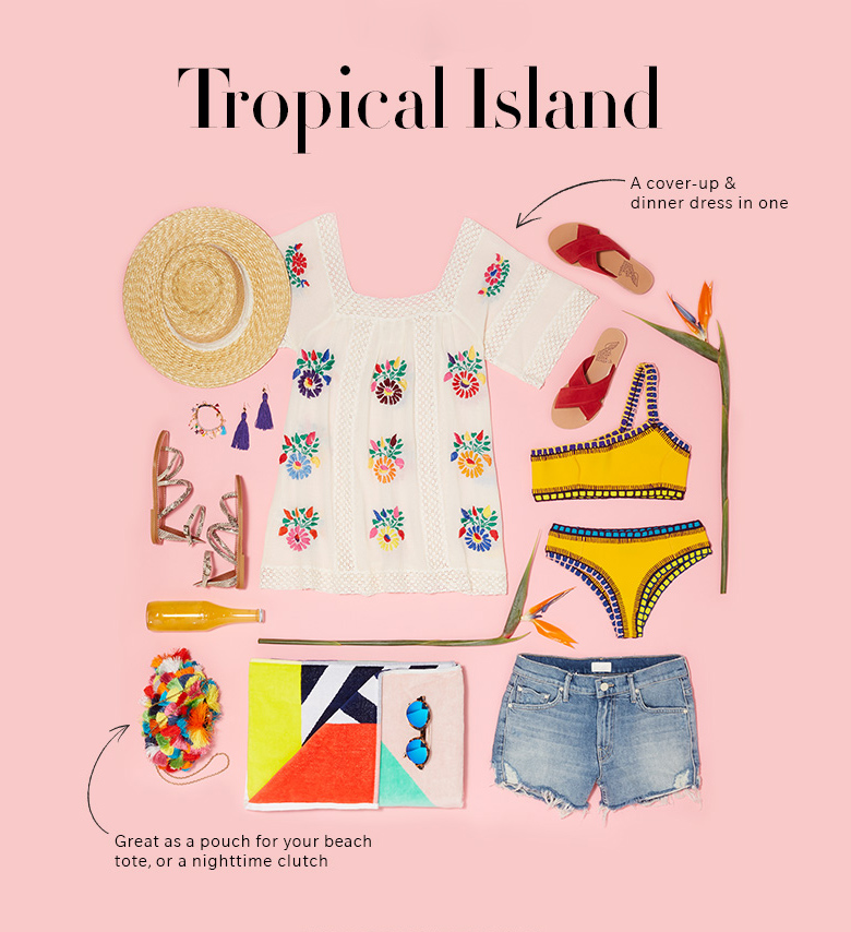 tropical vacation essentials