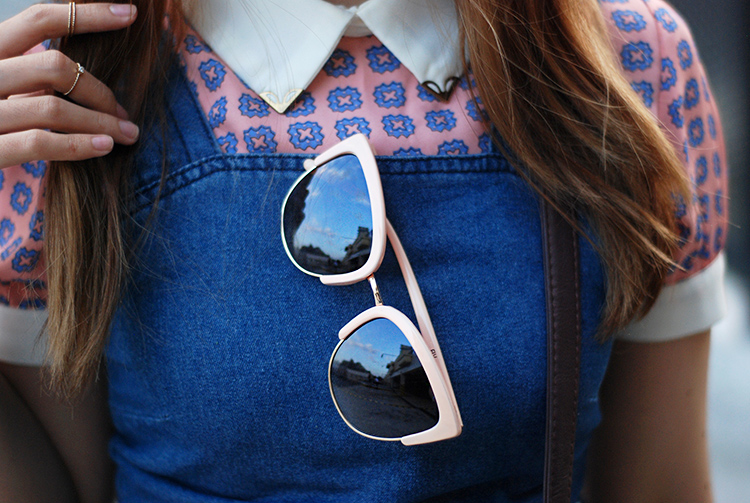 summer outfit with cateye sunnies